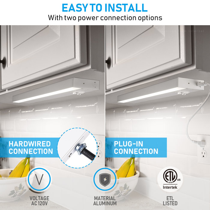 TORCHSTAR 22" Dimmable LED Under Lighting, 3000K/4000K/5000K